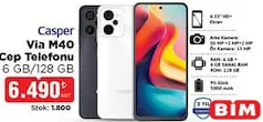 CASPER VİA M40 CEP TELEFONU 6 GB / 128 GB